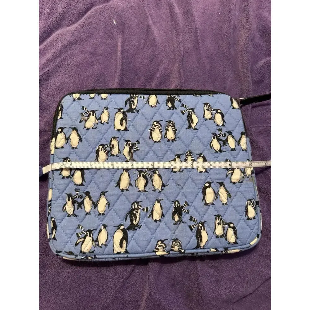 Vera Bradley Tablet Sleeve Playful Penguins Blue 10
